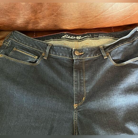 Eddie Bauer Women’s Jeans Curvy Bootcut Waist 38” Inseam 34” Rise 10.5” EUC - Picture 6 of 14